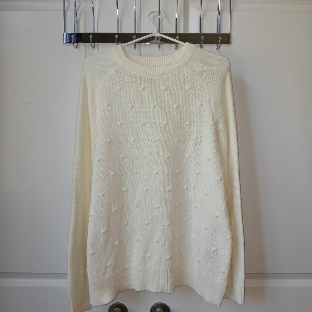 old navy cream sweater never worn